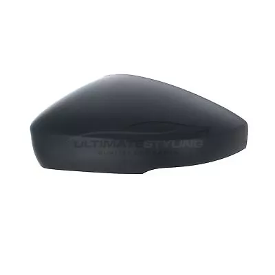 VW Up MK1 2016-> Door Wing Mirror Cover Cap Case Black Passenger Left Hand Side • $12.50